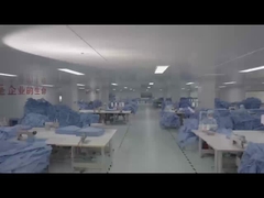 হাসপাতালের এককালীন অপারেটিং গাউন অ বোনা এসএমএস স্টেরাইল তরল প্রতিরোধী সার্জিক্যাল গাউন